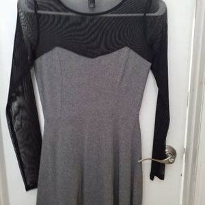 Silver dress with long sleeve